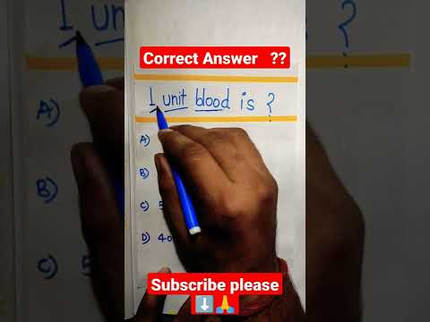 1 Unit blood is ?🫀 #competition #neet #uppolice #neetug #bio #neetpg