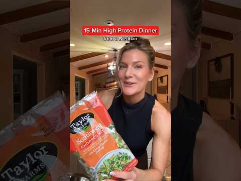 High protein hack with our Southwest chopped salad kit! ￼#taylorfarms #salad #easyrecipe