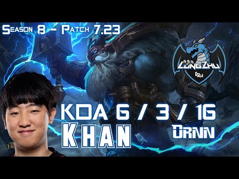 LZ Khan ORNN vs JARVAN IV Top - Patch 7.23 KR Ranked