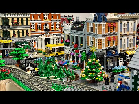 Bau einer Lego Stadt Teil 138. - Weihnachtsbaum-Verkauf