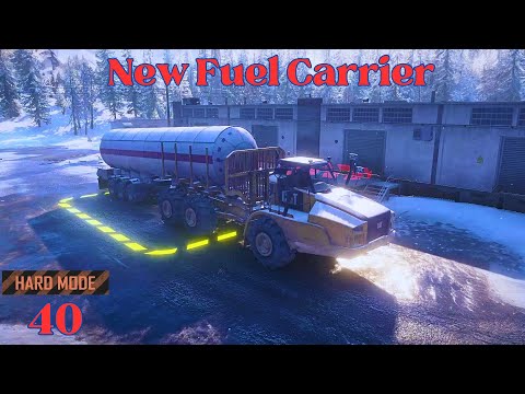 How Have I Not Thought Of This Before! Best Way To Carry Fuel Cat 745C SnowRunner Hard Mode Ep 40