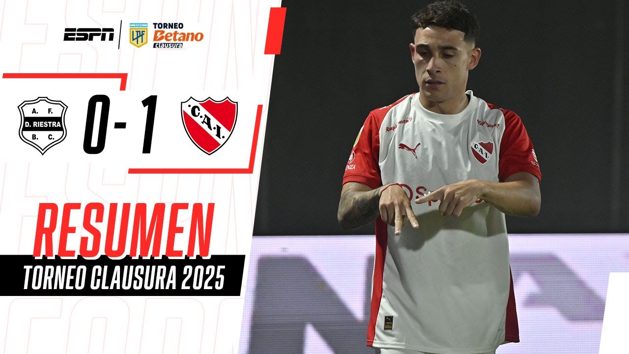 TRIUNFAZO AGÓNICO DEL ROJO EN EL BAJO FLORES | Riestra 0-1 Independiente | RESUMEN