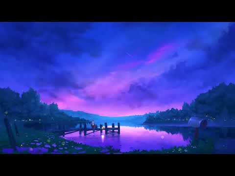 4K Anime Purple Evening Sky   Relaxing Live Wallpaper   1 Hour Screensaver   Infinite Loop !