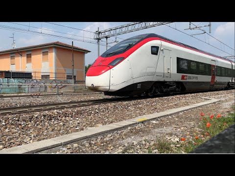 Treni e Paesaggi N.9. Linea Milano - Venezia Trenord e Merci. #4k.