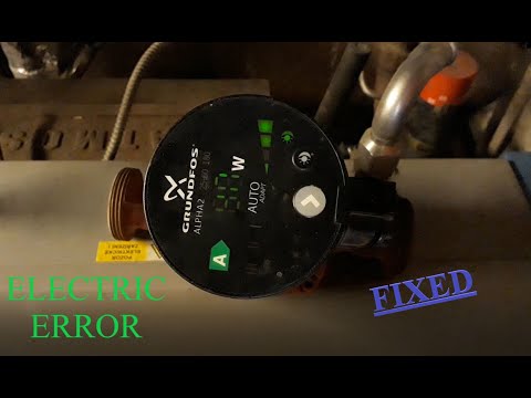 Grundfos Alpha 2 will not start - Water pump electronic problem -  Repair of the pump