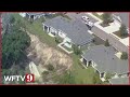 Landslides Washouts Threaten Mt Dora Homes After Massive Rain Storm