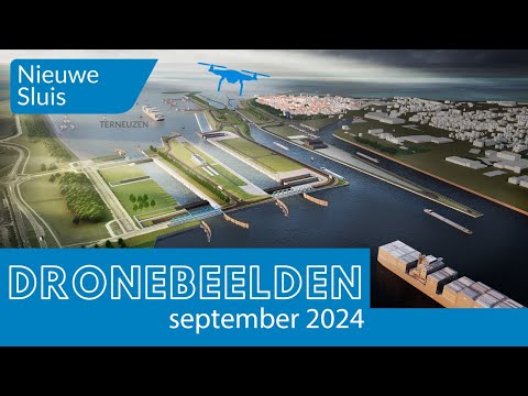 Dronebeelden Nieuwe Sluis Terneuzen september 2024