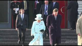 Her Majesty The Queen departs Heathrow for the UAE