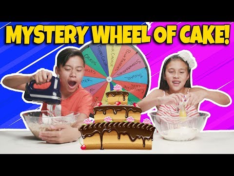 MYSTERY WHEEL OF CAKE CHALLENGE!!! Who Can Bake the Best Dessert??? Video