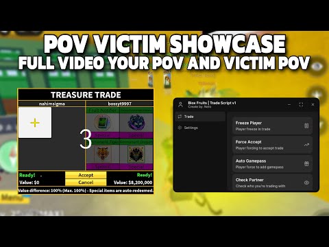 🐲 FULL SHOWCASE | TRADE SCAM SCRIPT | VICTIM POV AND YOU POV | THIS IS HOW IT WORK!!