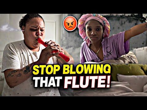 PLAYING A LOUD INSTRUMENT WHILE LIL BIT SLEEP | SHE WAS FURIOUS 