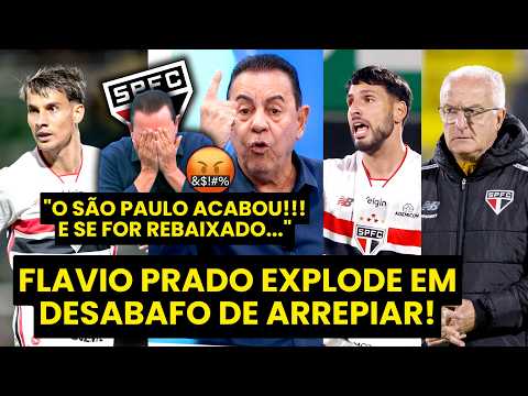 “EU FICO MALUCO COM ISSO!!! O SÃO PAULO ACABOU!!! SE FOR REBAIXADO…” FLAVIO PRADO DESABAFA AO VIVO