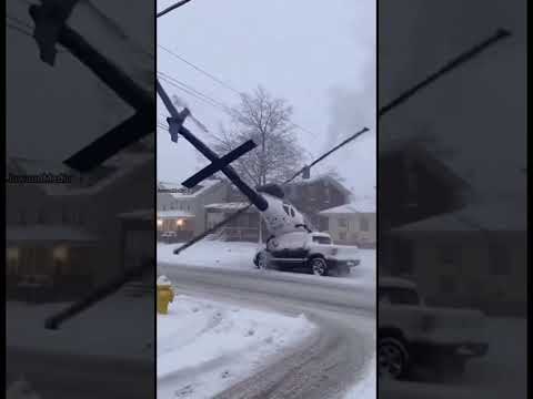 News Helicopter Crashes During Blizzard Landing 🚁❄️