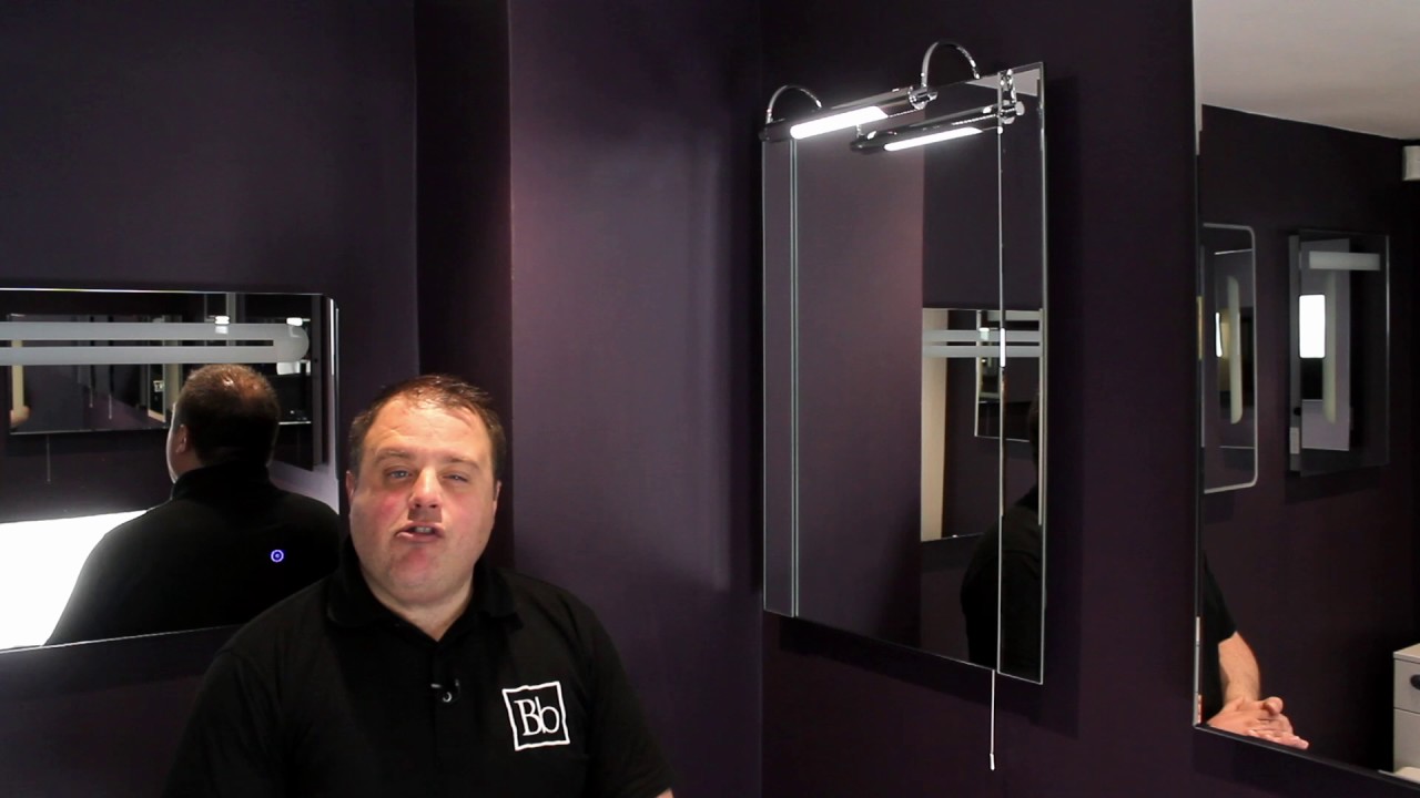 Premier Pallas Illuminated Bathroom Mirror with Pull Cord