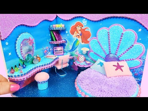 DIY Miniature Dollhouse Room Collection ~ Ariel Room Decor Video