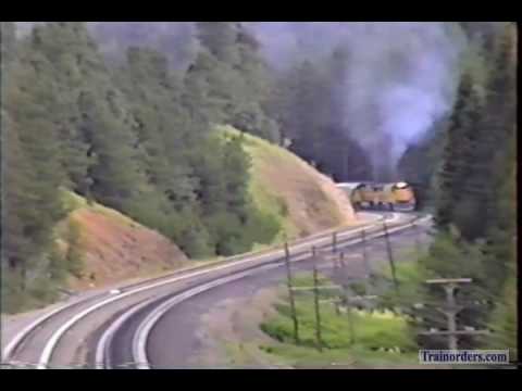 Classic Railroad Series 407 - UP 9198 West at Montanic, OR July 3, 1992