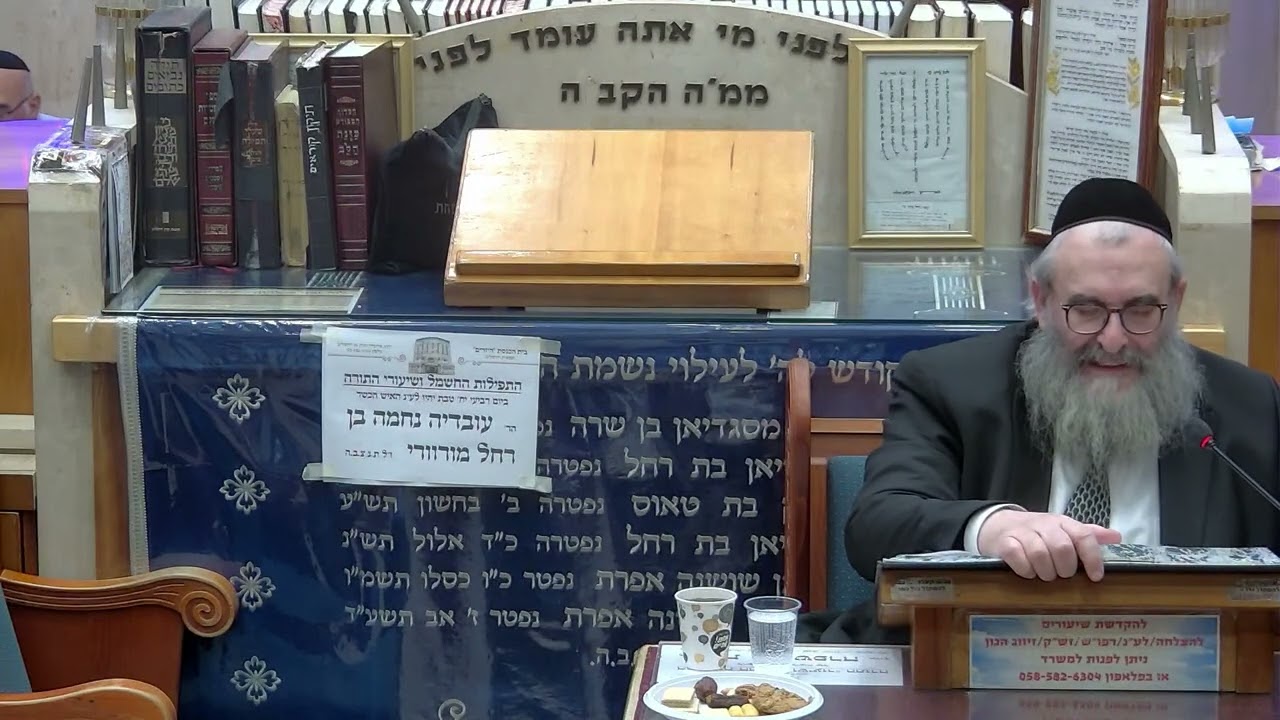 הרב יהושע ויזגן מסכת חולין דף נו עמוד ב'