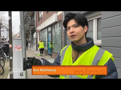 ZDF Mittags Magazin 11.Mär.2025 Ehrenamtliche Stadtputzaktion Düsseldorf