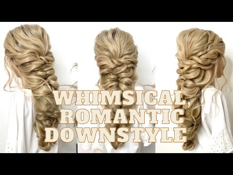 Whimsical, Romantic Bridal Hairstyle, Boho Hairstyle