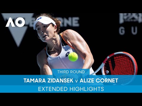 Tamara Zidansek v Alizé Cornet Extended Highlights (3R) | Australian Open 2022