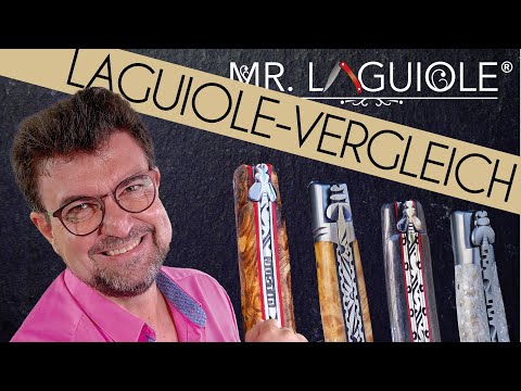 aufwändiger Vergleich Laguiole-Messer von 3 Schmieden