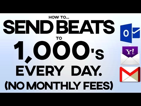 HOW TO SEND BEATS TO 1000'S OF RAPPERS EVERYDAY FROM YOUR DESKTOP! WITHOUT MAILCHIMP OR AWEBER