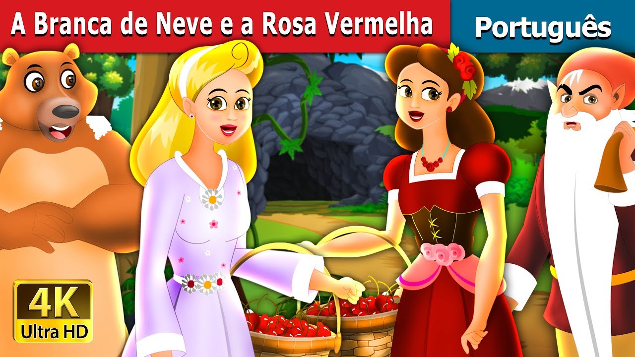 A Branca de Neve e a Rosa Vermelha | Snow White And The Rose Red | Portuguese Fairy Tales