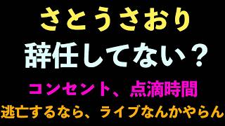 さとうさおりが辞任していない可能性について。
