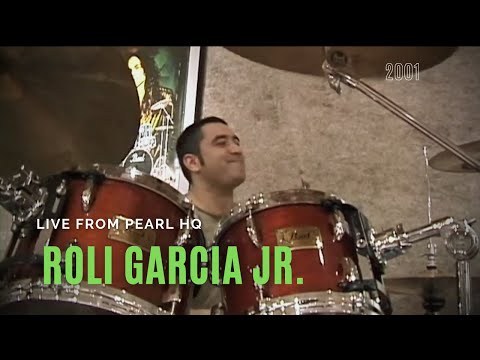 Roli Garcia Jr. at Pearl Drums HQ (2001)