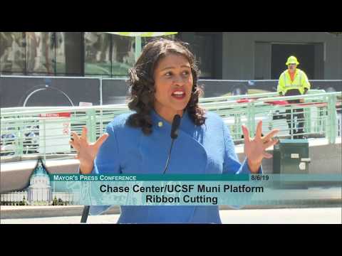 Opening of MUNI Stop at Chase Center and UCSF Mission Bay