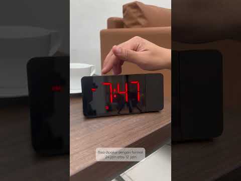 Gambar Forhom Jam Meja LED Digital Proyektor - Putih