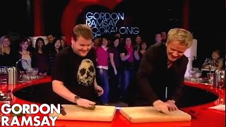 Hot and sour soup with James Corden - Gordon Ramsay