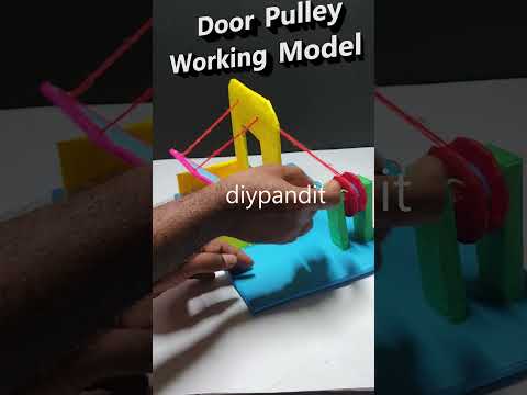 door system using pulley working model for school physics exhibition - #shorts  | DIY pandit