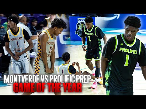 Prolific Prep VS Montverde WAS A MOVIE 🍿 #1 Team IN THE WORLD ON UPSET ALERT at City of Palms???