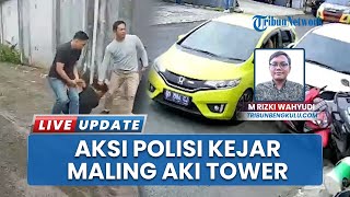 Rekaman Aksi Kejar-kejaran Polisi Vs Maling Aki Tower di Rejang Lebong, 4 Pelaku Ditangkap