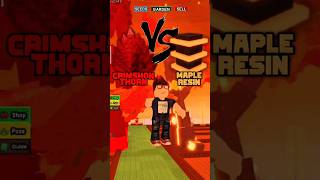 Crimson Thorn Vs Maple Resin Grow A Garden #growagarden #roblox #gaming #fypシ #robloxgames