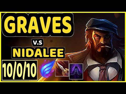 ALBETRAYBER (GRAVES) vs NIDALEE - 10/0/10 KDA JUNGLE GAMEPLAY - EUW Ranked MASTER