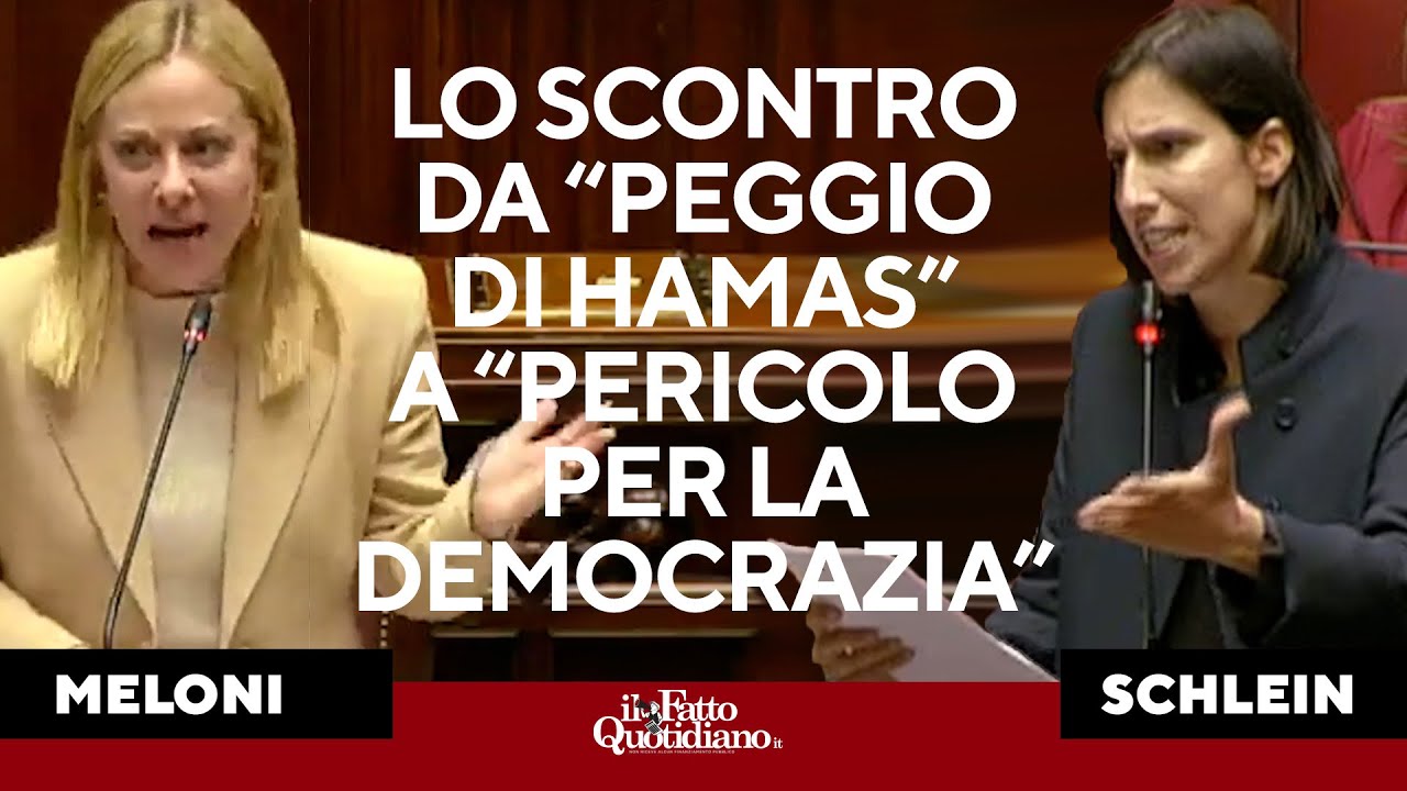 Tutto lo scontro tra Meloni e Schlein, da "Più fondamentalisti di Hamas" alla "Democrazia a rischio"
