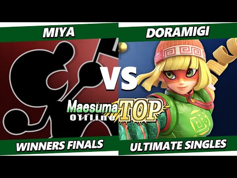 Maesuma TOP 13 Winners Finals - Miya (Game & Watch) Vs. Doramigi (Min Min) Smash Ultimate - SSBU
