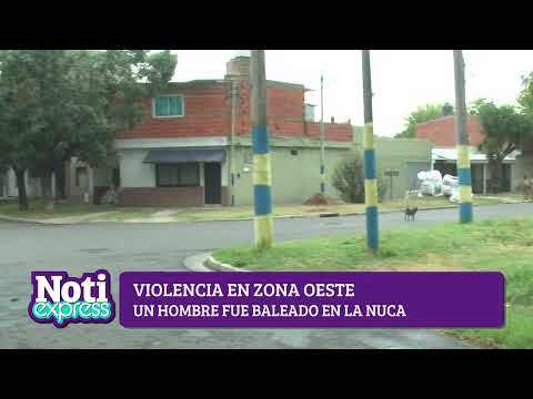 Le pegaron un tiro en la nuca en zona oeste: buscan a dos hombres en moto