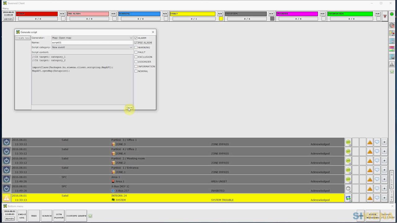Siwenoid Tutorial: Auto map open