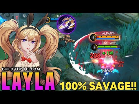 SAVAGE!! Insane Damage Layla Late Game Monster! Build Top Global Layla 2025 |  MLBB