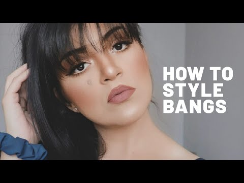 HOW I STYLE MY BANGS! - super easy!