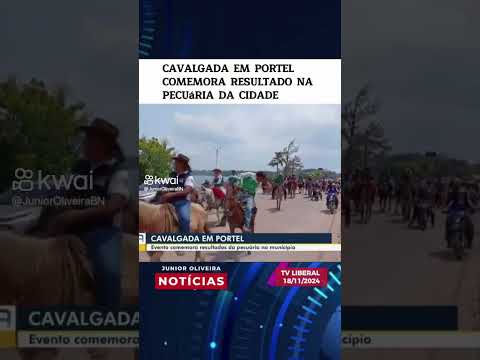 Falando da cavalgada na cidade de Portel PA no marajó