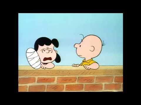Charlie Brown kicks the shit out of Lucy's hand
