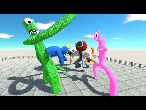 Rainbow Friends Battle - Animal Revolt Battle Simulator