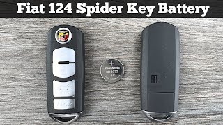 How To Replace Fiat 124 Spider Abarth Remote Key Fob Battery - DIY Change Replacement Batteries