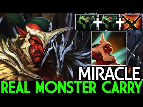 MIRACLE [Troll Warlord] Monster Carry Come Back Hard Early Game 7.26 Dota 2