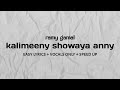 kalimeeny showaya anny - ramy gamal | easy lyrics + vocals only + speed up