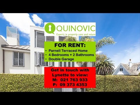 Home for Rent, St Stephens Ave, Parnell, Auckland - 4 Bedrooms, 2 Bathrooms, Internal Access Garage